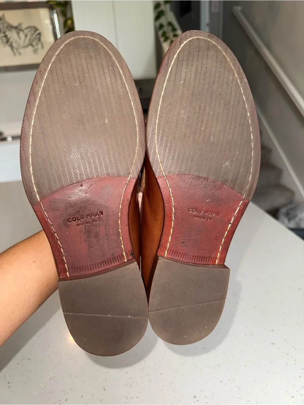 Cole Haan Men's Penny Loafers in Chestnut Brown